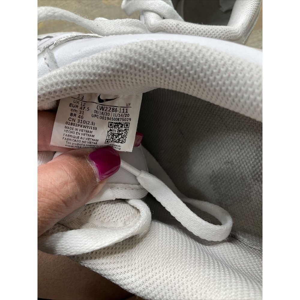 Nike Air Force 1 Low '07 White Menβs US Size 13 CW2288-111 - Picture 11 of 11